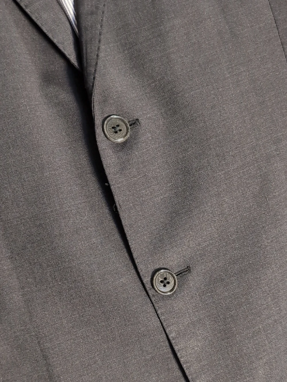 Brooks Brothers Explorer Madison Fit Stretch Wool Blazer Charcoal Grey 46L